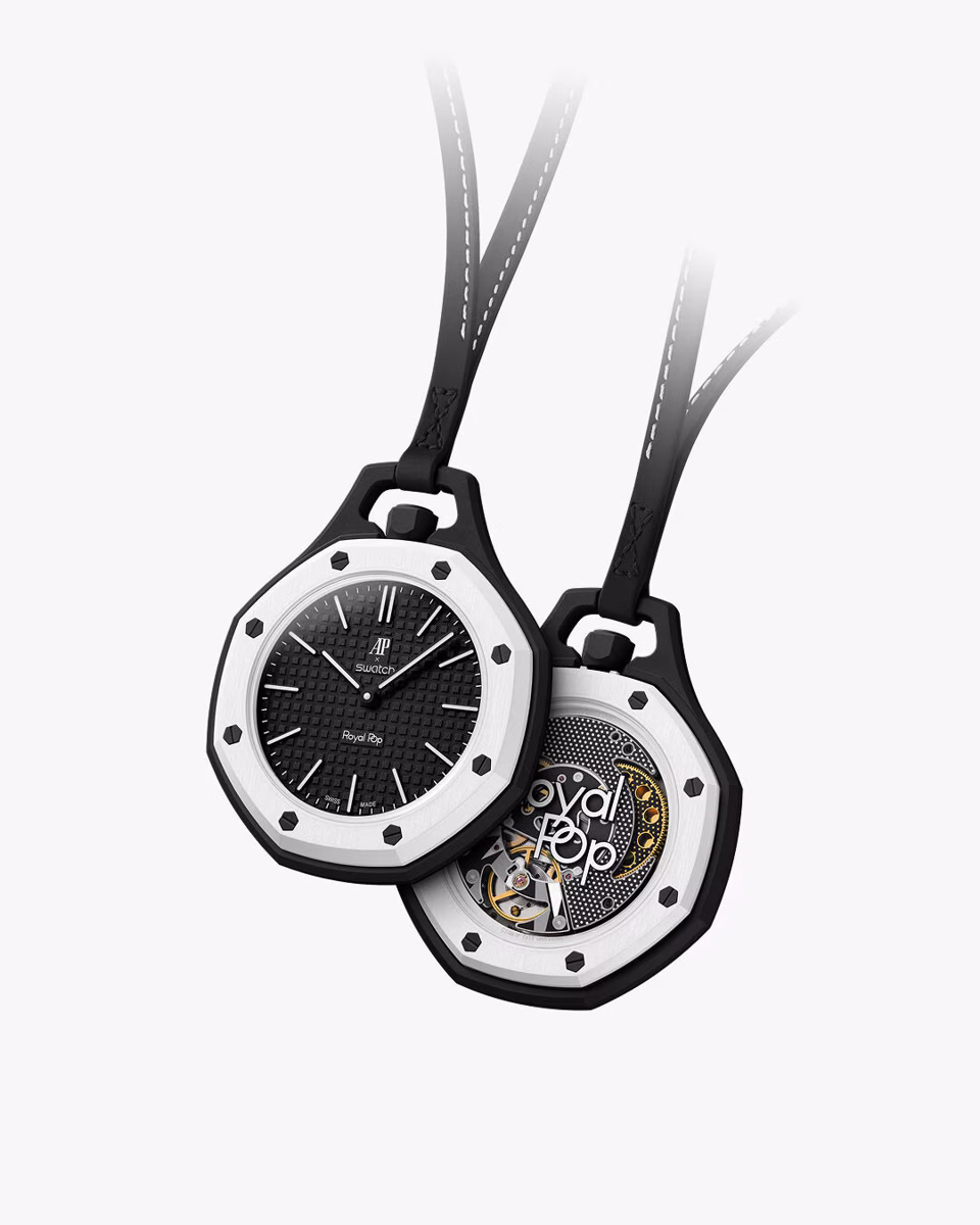AP × Swatch Royal Pop — Noir Blanc