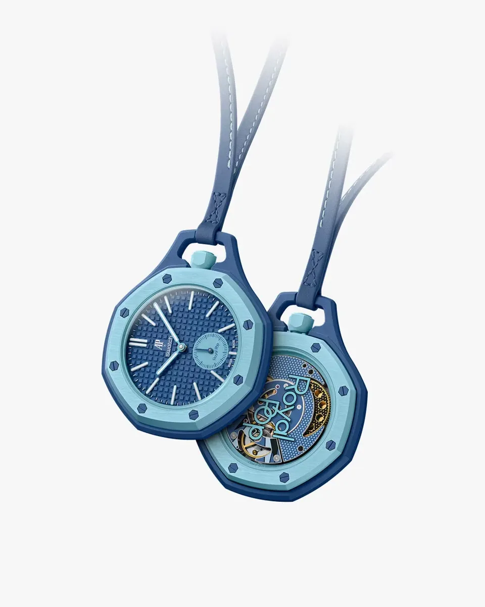 AP × Swatch Royal Pop — Ocean Two-Tone