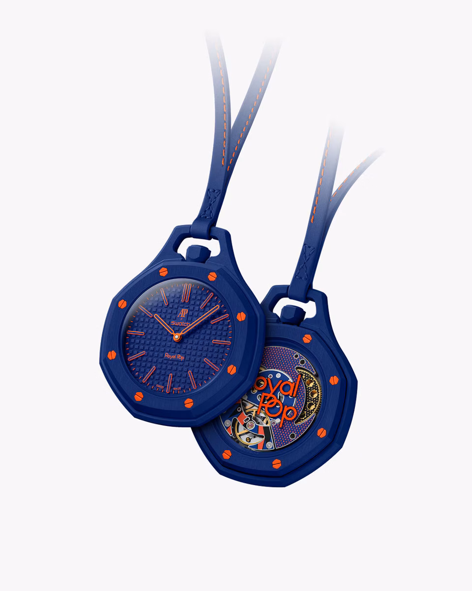 AP × Swatch Royal Pop — Navy Orange