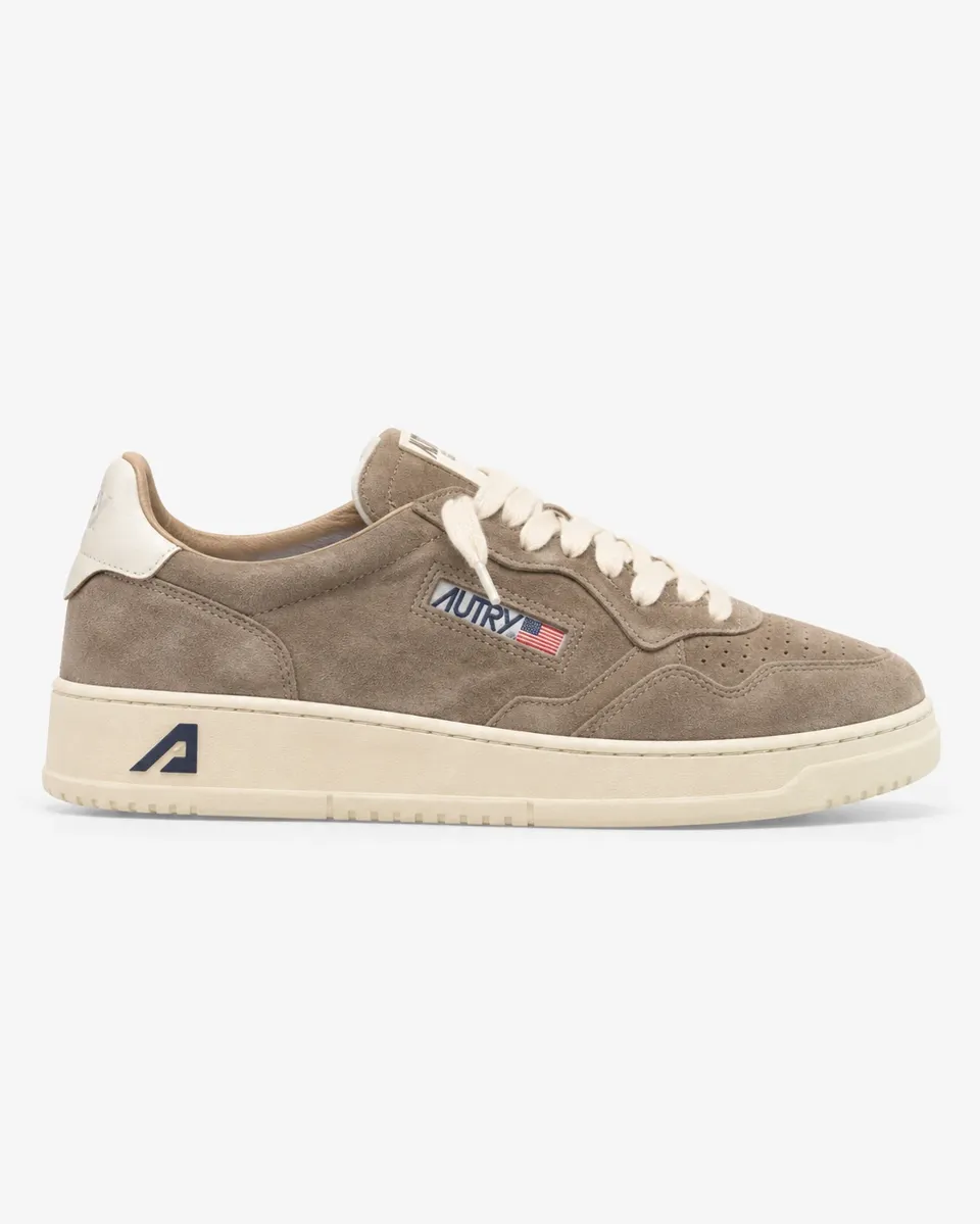 Autry Medalist Suede Taupe