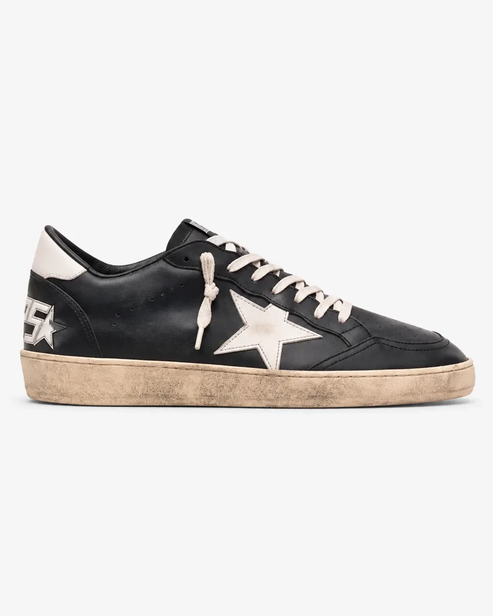 Golden Goose Ball Star Black White