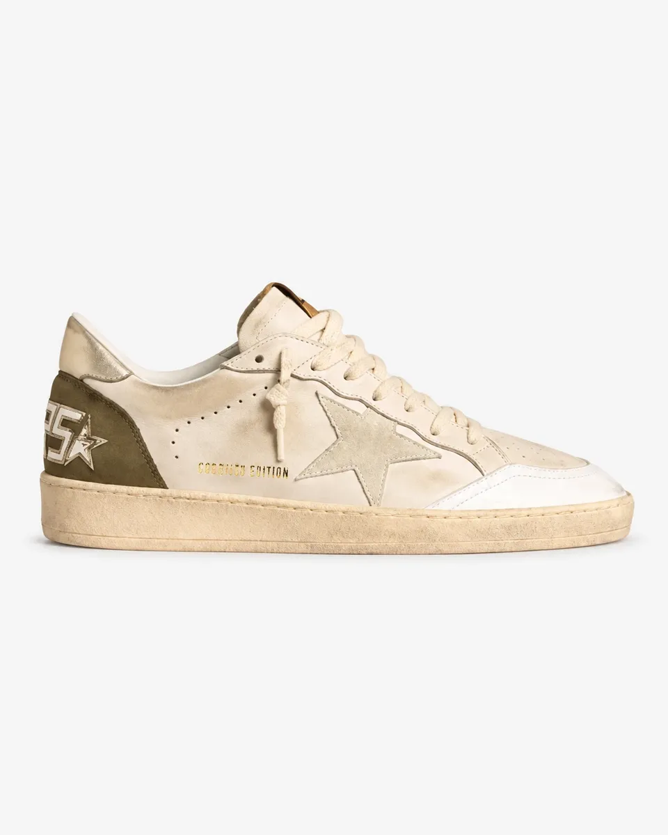 Golden Goose Ball Star Cream Gold