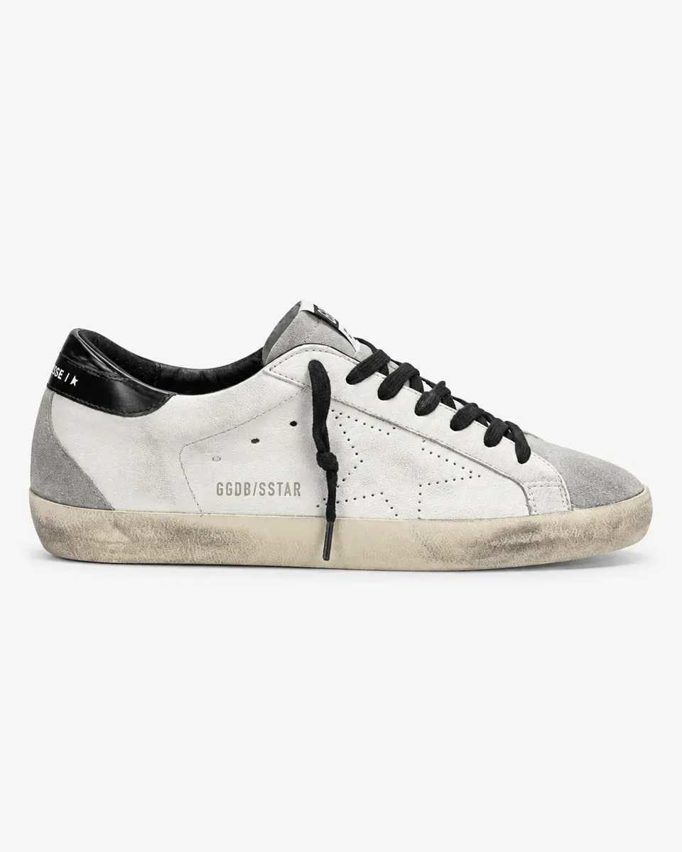 Golden Goose Super-Star White Grey Black